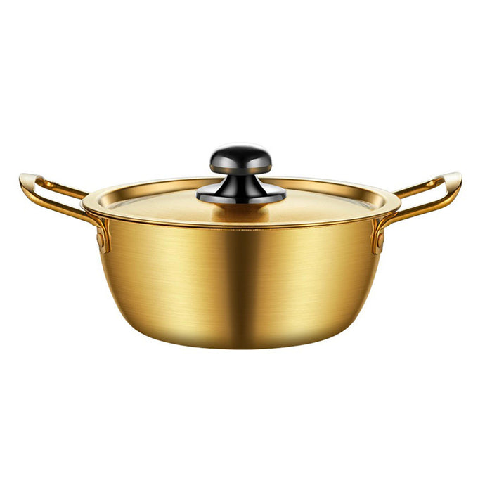 Soga 16cm Ramen Pot in Vibrant Yellow Crafted from Durable with Lid Kichen essential