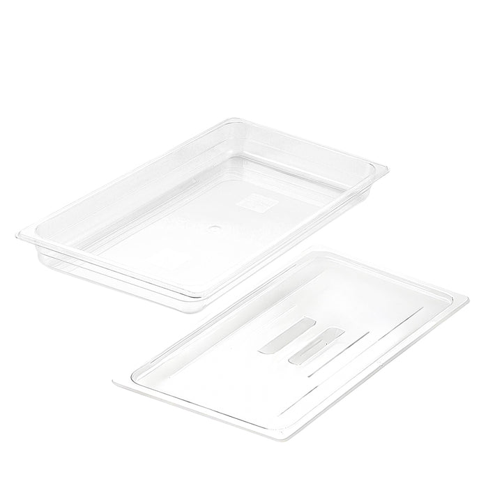 SOGA 65mm Clear Gastronorm GN Pan 1/1 Food Tray Storage with Lid