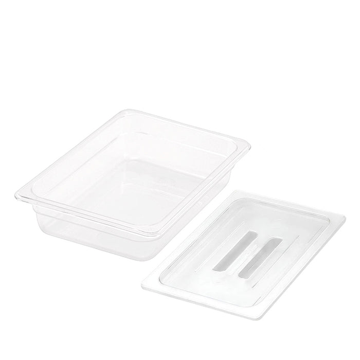 SOGA 65mm Clear Gastronorm GN Pan 1/2 Food Tray Storage with Lid