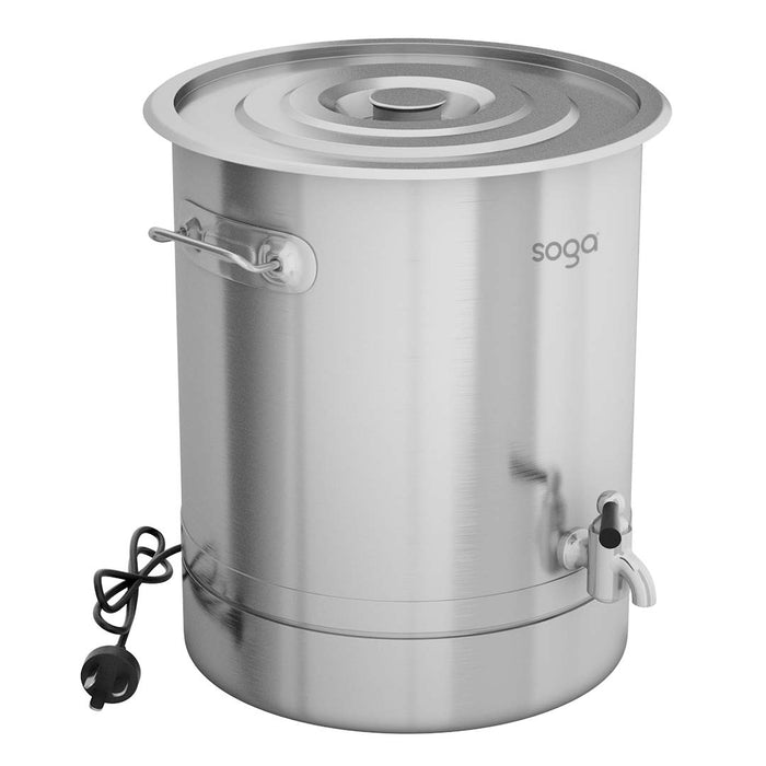 SOGA 2X 48L Stainless Steel URN Commercial Water Boiler 2200W