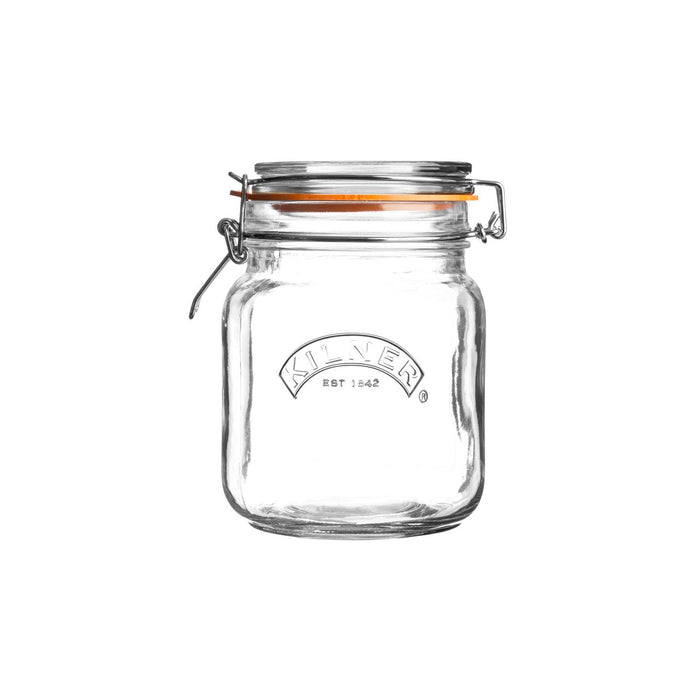 Kilner Square Clip Top Jar, 1 Litre