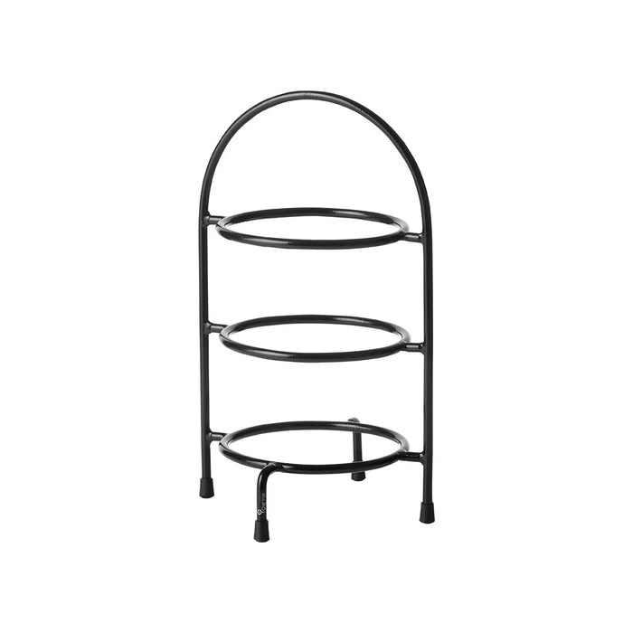 CHEF INOX 3-TIER ROUND DISPLAY STAND 195x285x440mm BLACK