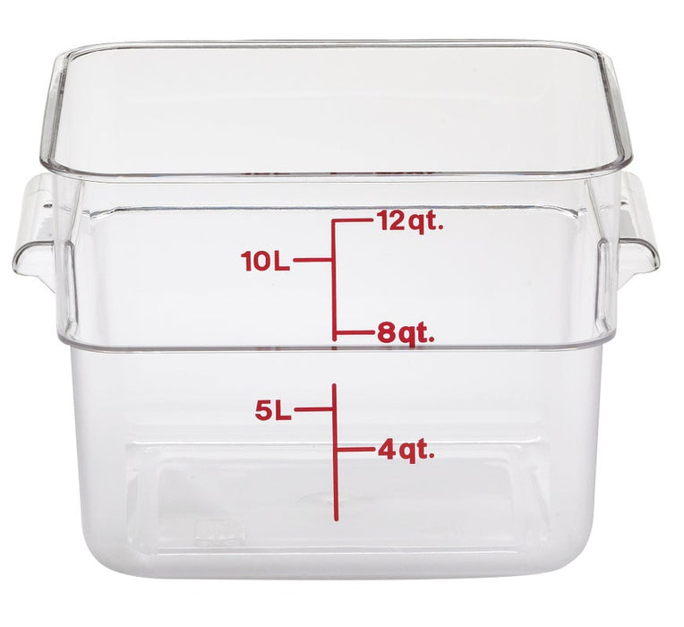 Cambro Camsquare Storage Container 11.4L - Clear 12SFSCW135