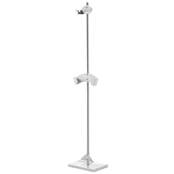 Gi Metal Free Standing Peel rack with marble base AC-BS