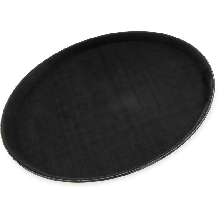 1600GL004 Carlisle GripLite® Round Polypropylene Tray 410mm in Black with rubber liner to prevent slipping - 12 per pack - pack price
