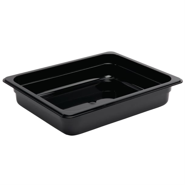 Vogue Black Polycarbonate - GN 1/2 200mm