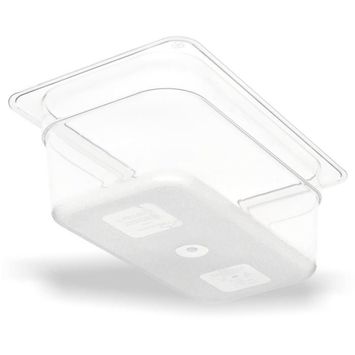 3068107 Carlisle Clear Polycarbonate 1/4 Food Pan 2.7L Capacity 162mm x 264mm x 100mm - Pack of 6 - Pack Price