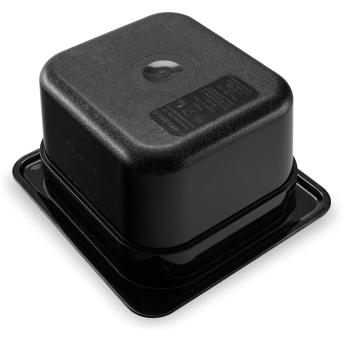 3068403 Carlisle StorPlus Black Polycarbonate 1/6 Food Pan 1.9L Capacity 137mm x 151mm x 100mm - Pack of 6 - Pack Price