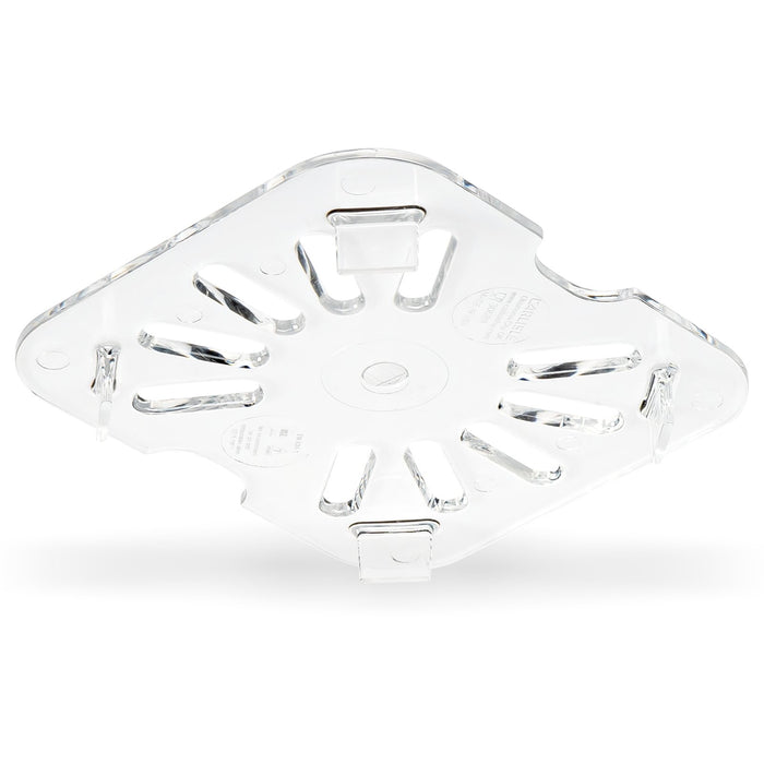 3068907 Carlisle StorPlus Clear Polycarbonate 1/6 Drain Shelf 108mm x 121mm x 13mm - Pack of 6 - Pack Price