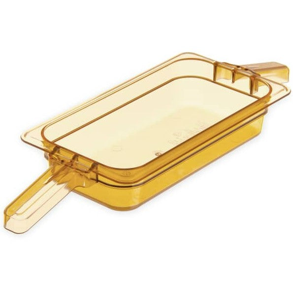 30860HH13-65mm Carlisle Amber StorPlus High Heat Food Pan Double Handled 1/3 Size, 65mm Deep 176mm x 325mm
