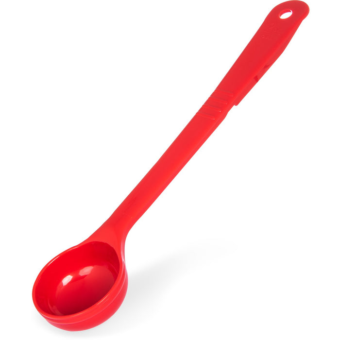396005 Carlisle Measure Miser Red Measuring solid spoon with long handle 60mL Capacity - Pack of 12 - Pack Price