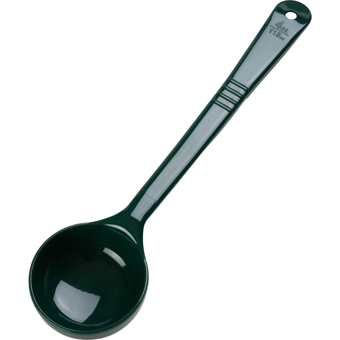 398008 Carlisle Measure Miser Forest Green Measuring solid spoon with long handle 120mL Capacity - Pack of 12 - Pack Price