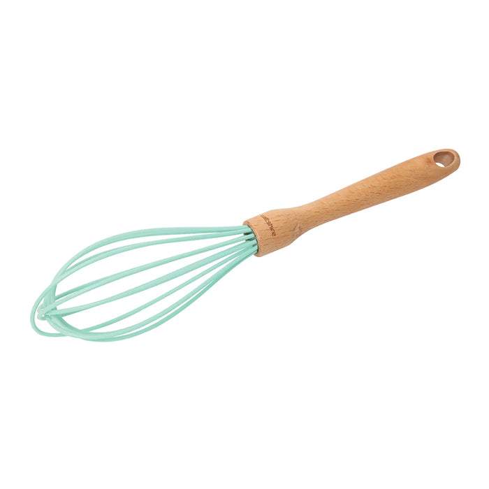WILTSHIRE SILICONE HEAD SPATULA-GREEN w/BEECHWOOD HANDLE