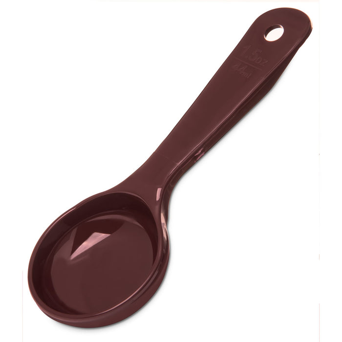 492201 Carlisle Measure Miser Brown Measuring solid spoon with short handle 45mL Capacity - Pack of 12 - Pack Price