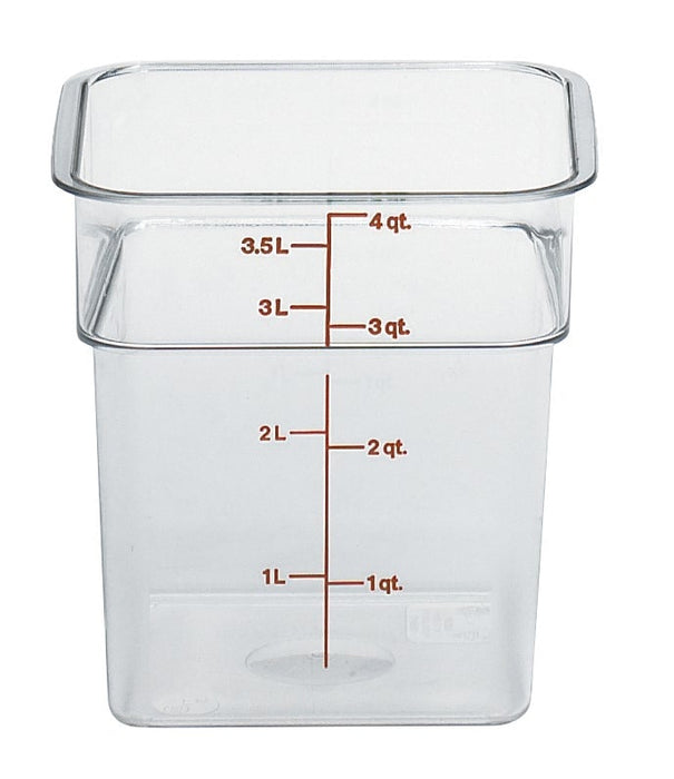 Cambro Camwear Storage Container 3.8L - Clear Box of 6