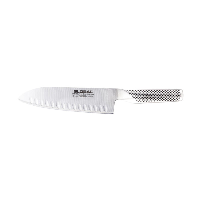 Global Santoku Knife - Fluted Blade, 18cm