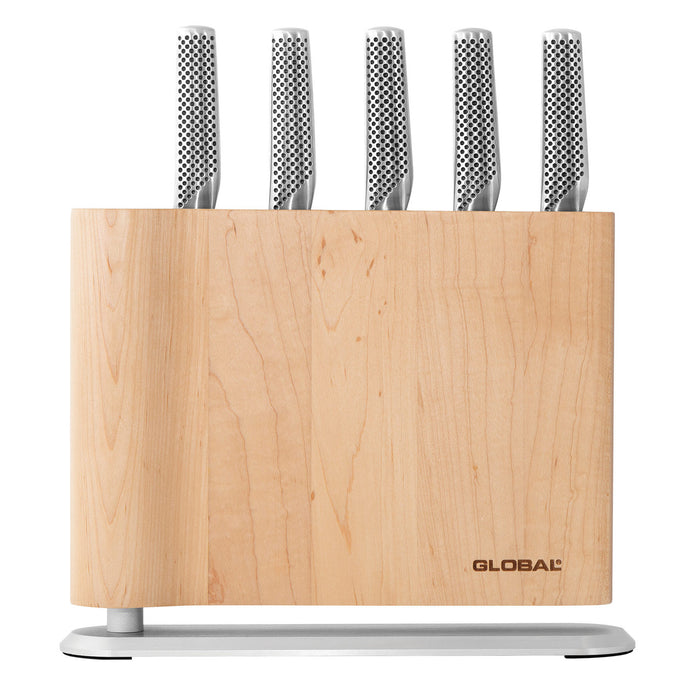 Global Uku 6 Piece Knife Block Set