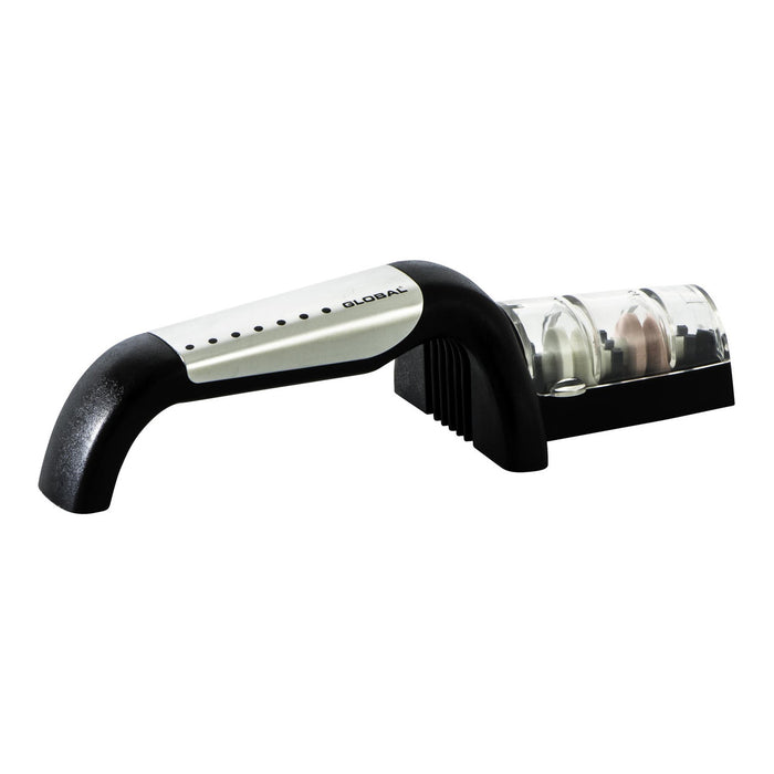 Global 2 Stage Ceramic Water Sharpener - Stainless Steel