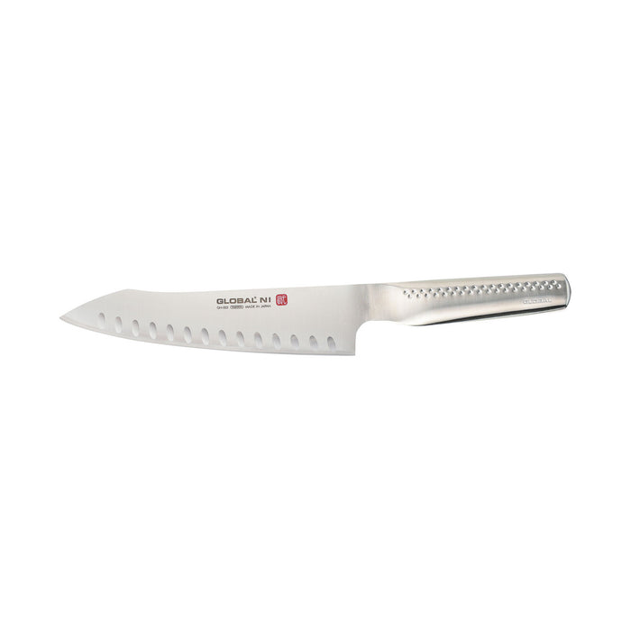 Global Oriental Cooks Knife - Fluted Blade, 20cm