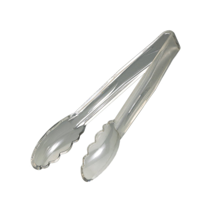 CAMBRO Scalloped Tong 23cm Clear Box of 12