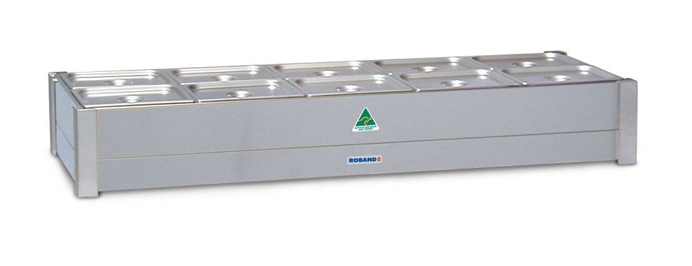 Roband  BM25 Bain Marie
Fits 2 rows 5 x 1/2 size pans | Pans not included
