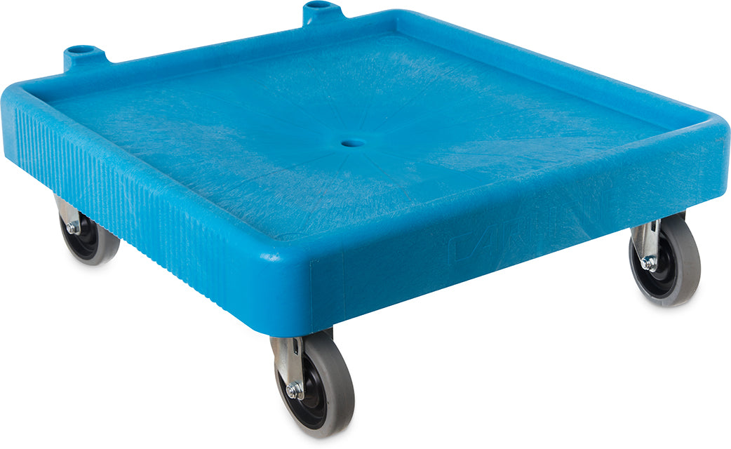 C223614 Carlisle E-Z Glide Blue Warewashing Rack Dolly without Handle 572mm x 572mm x 203mm