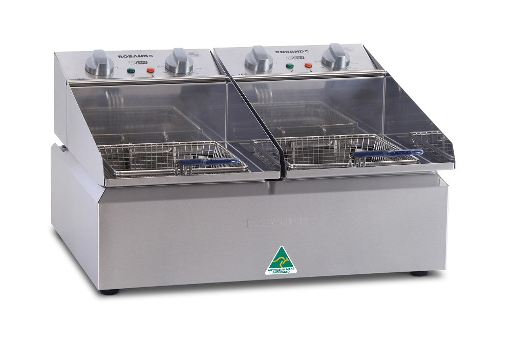 Roband FR25 - 2 x 5L Electric Frypod Bench Top Fryer