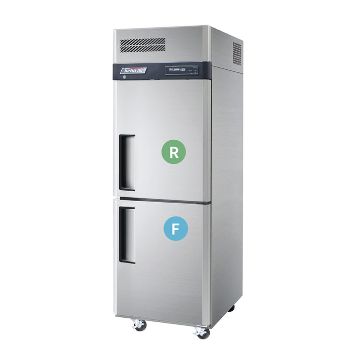 Turbo air 1 Half door Fridge 1 half door Freezer KRF25-2