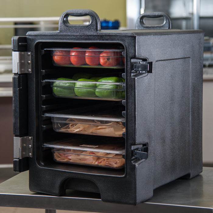 PC300N03 Carlisle Cateraide™ Black Insulated Front Loading Food Pan Carrier 616mm x 432mm x 641mm