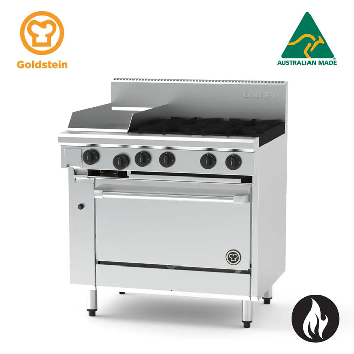 Goldstein 800 SERIES 28” (700 mm) OVEN RANGES Fan Force Gas Oven PF12G428FF-X