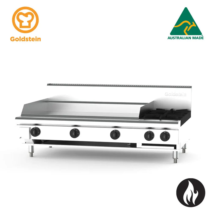 Goldstein 800 SERIES 2 Burner with 900mm Griddle COOKTOPS GAS PFB36G2-X