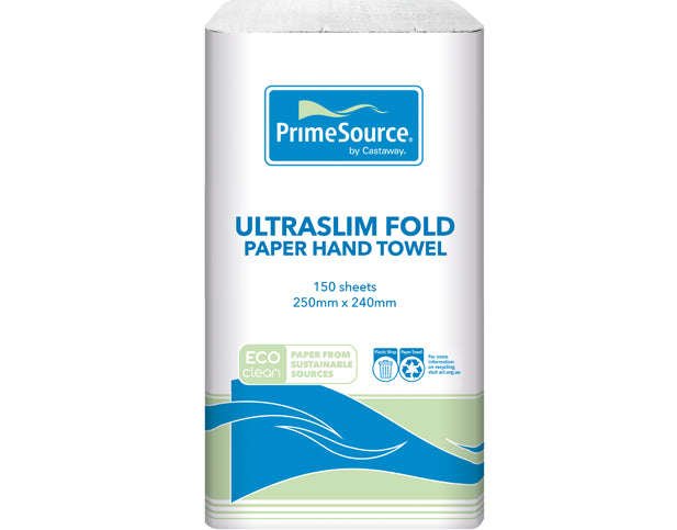 PrimeSource Eco-Clean® Ultra Slim Fold Paper Hand Towel PS-USFT150