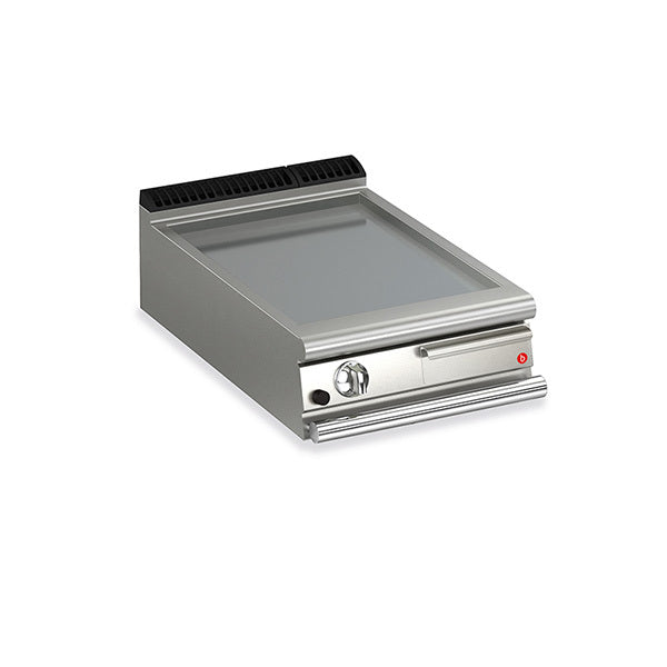 BARON 1 Burner Gas Fry Top With 2/3 Smooth 1/3 Ribbed Mild Steel Plate Q90FT/G620