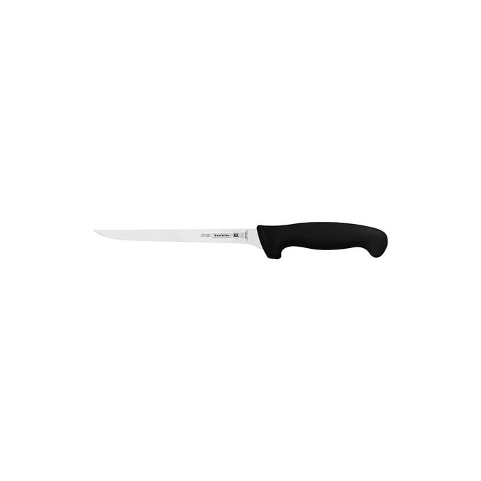 TRAMONTINA PROF BONING KNIFE STR NAR FLEXI 180mm BLK H/S