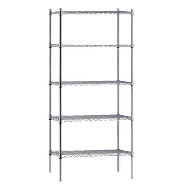 18487EPL5 Atlas Shelving 5 Shelf Wire Shelving 1220mmW x 455mmD x 1880mmH
