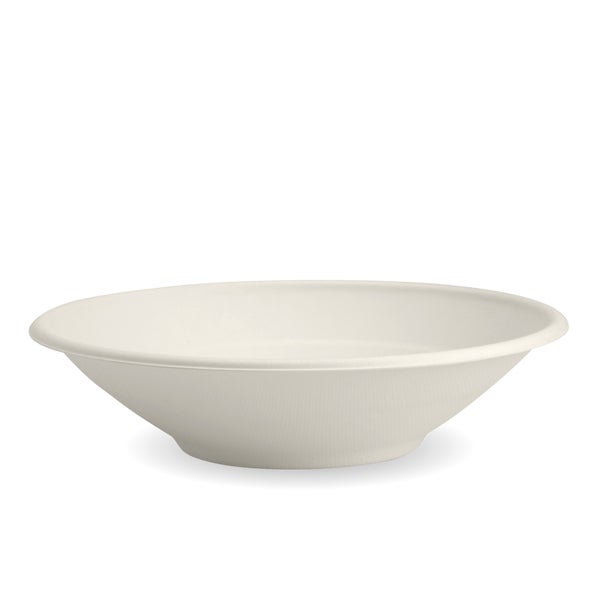 Biopak 800ml / 24oz White Plant Fibre Bowl 400 Units