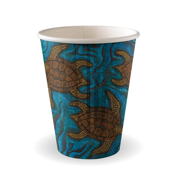 BIOPAK 510ml / 16oz (90mm) Indigenous Art Single Wall BioCup 1000 Units