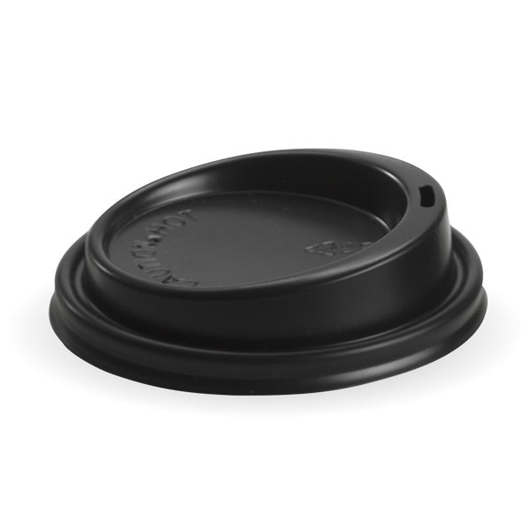 BIOPAK 90mm Large Black PS BioCup Lid 1000 Units