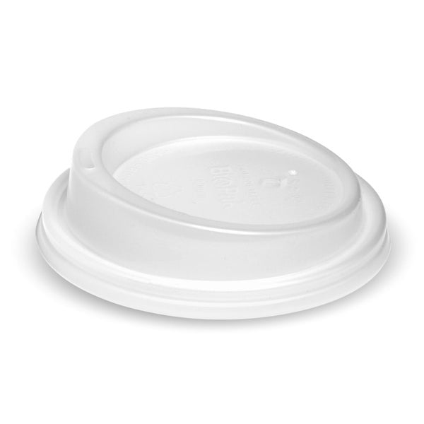 BIOPAK 90mm Large Clear PLA BioCup Lid 1000 Units