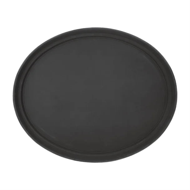 Olympia Kristallon Oval Anti-Slip Tray - Plastic