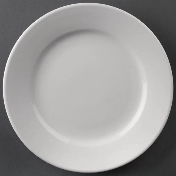 Olympia Athena Wide Rimmed Plates 203mm (Box 12)