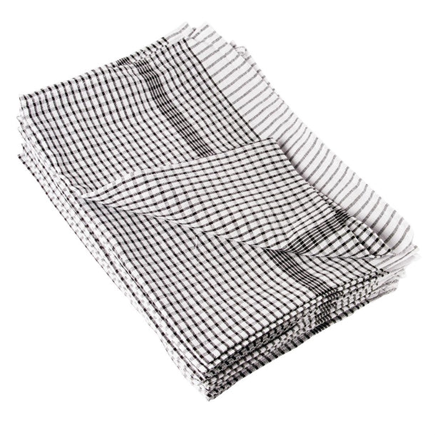 EDLP - Vogue Wonderdry Tea Towels Black - 760x510mm 30x20" (Pack 10)
