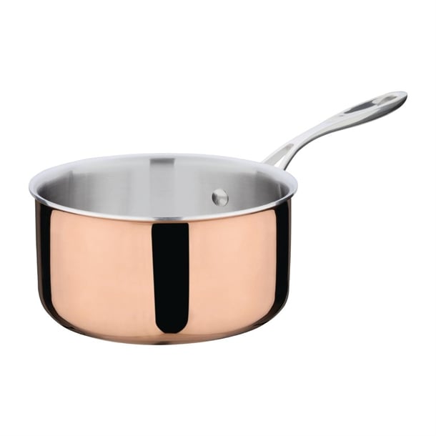 Vogue Induction Tri-Wall Copper Saute Pan - 240mm 9"