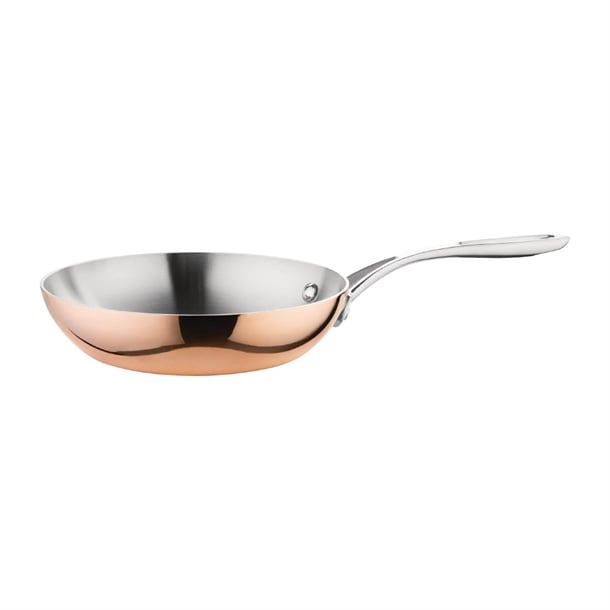 Vogue Induction Tri-Wall Copper Fry Pan - 240mm 9"