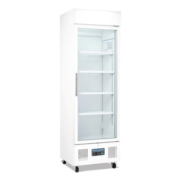 Polar G-Series Upright Display Fridge 218Ltr White DM075-A