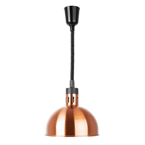 Apuro Retractable Dome Heat Shades - Copper Finish