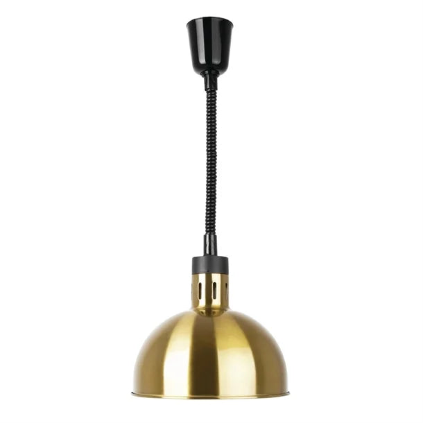 Apuro Retractable Dome Heat Shade Pale Gold Finish