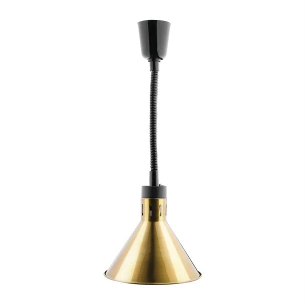 Apuro Conical Retractable Heat Shade Pale Gold Finish