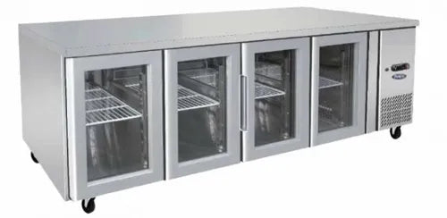 Atosa GLASS FOUR DOOR COOLING FRIDGE TABLE 2230 MM EPF3741