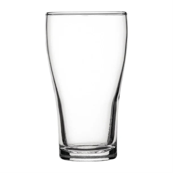 Crown Nucleated Conical Beer Glasses 425ml (Pack of 48)